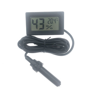 HT-3 Digital Thermometer Hygrometer Wired Indoor Car Pet Temperature Humidity Monitor Black White Version - Product Image 3