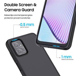 เคสโทรศัพท์มือถือแบบหนา PC สีดำผิว TPU สำหรับ Motorola Moto G Power 5G ฝาครอบป้องกันมือถือ2023 - Product Image 3