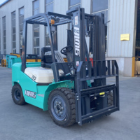 Chariot élévateur électrique compact de 2,5, 3, 4, 5 tonnes pour entrepôt intérieur, allée étroite, stockage frigorifique, chargement de conteneurs, prix usine Chine