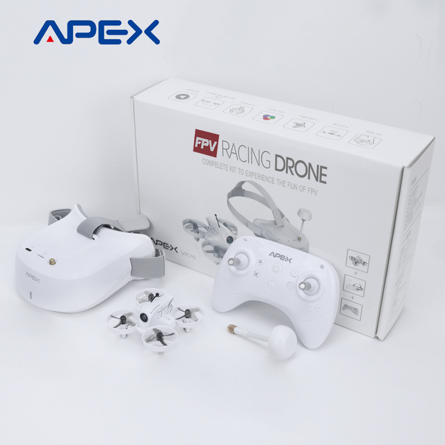 2.0 Upgrade FPV Drone Kit Flight Practice Beginner Indoor Outdoor VR Glasses Racing Drone Camera Drone