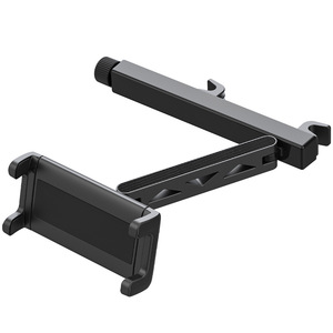 <b>Car</b> Headrest Holder Universal Tablet Phone Mount Retractable <b>Clip</b> On For Rear Seat Use Black - Product Image 5