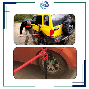 48" High Lift Ratcheting 6000lbs/3Ton Capacity Red Farm Utility Farm <strong>Jack</strong> for Off-road and Rough Environment - Product Image 5