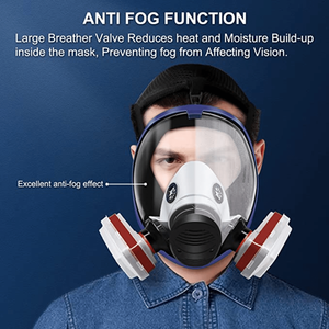 Masker Gas Anti <span class=keywords><strong>Respirator</strong></span>, masker wajah penuh tanpa <span class=keywords><strong>Respirator</strong></span>, cat penambangan Las Filter karbon aktif profesional dengan pelindung mata