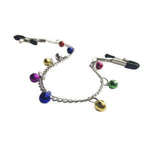 Adulto BDSM Bondage Erótico Metal Sinos Coloridos Clipe Mamilo Braçadeiras com Cadeia Brinquedos Sexuais para Adulto SM Uso - Product Image 6