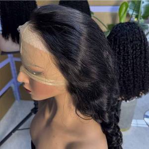 วิกผมลอนแบบดิบแบบหลวมผมจริงนุ่มทำจากลูกไม้ด้านหน้า - Product Image 3