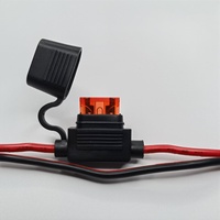 SAE Cable Motorcy Batería Carga Cable Arnés 14AWG Cobre SAE O-Ring Terminal