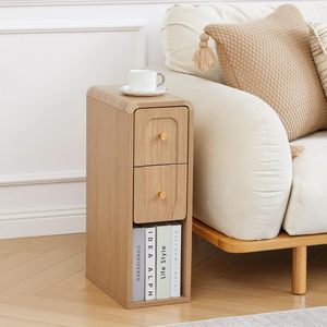 <span class=keywords><strong>Mesita</strong></span> <span class=keywords><strong>de</strong></span> <span class=keywords><strong>Noche</strong></span> Moderna, Estrecha y Elegante, <span class=keywords><strong>de</strong></span> Madera, con Almacenamiento para Espacios Pequeños, Dormitorio, Sala <span class=keywords><strong>de</strong></span> Estar - Product Image 1