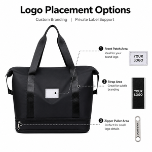 MKW 2086 Borsa da Viaggio Personalizzabile con Logo, Espandibile, Grande Capacità, Borsa a Tracolla per Yoga, Disponibile in Diversi Colori, Borsa Sportiva da Palestra - Product Image 4