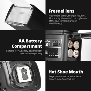 Venta caliente Speedlight <span class=keywords><strong>Godox</strong></span> TT520II Dsrl Cámara Flash luces Speedlight <span class=keywords><strong>para</strong></span> <span class=keywords><strong>Nikon</strong></span> Pentax Olympus Fujifilm Canon - Product Image 6