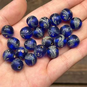 Cuentas de cristal de la vieja escuela hechas a mano de 12mm, cuentas sueltas de cristal individuales coloridas, joyería personalizable DIY para accesorios de Murano - Product Image 6