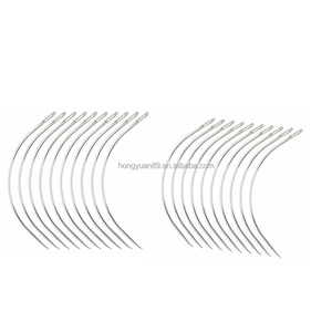 อุปกรณ์ทอผ้าผมแบบโค้งสแตนเลสเข็มเย็บผมแบบตะขอเกี่ยว - Product Image 5