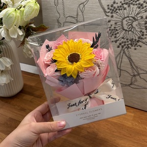 <strong>Mini</strong> <strong>Flower</strong> <strong>Bouquet</strong> Valentine's Day Ice Blue Rose Soap <strong>Flower</strong> <strong>Bouquet</strong> Full of Star <strong>Dried</strong> <strong>Flowers</strong> for Girlfriend Wife Gift - Product Image 6