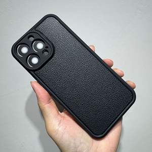 Coque de protection en TPU anti-chute à texture litchi, découpe précise, couleur unie mate, compatible avec iPhone 17 Pro Max et Apple 16 - Product Image 4