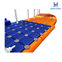 Pont flottant modulaire double en HDPE antidérapant à haute flottabilité pour ponton, quai flottant, passerelle, marina