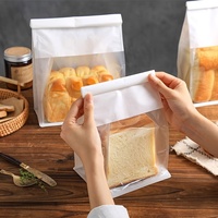 Sacs d'emballage en papier kraft brun personnalisés pour boulangerie, épicerie, résistants à la graisse, pour pains, baguettes, croissants