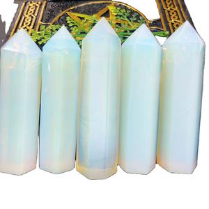 Baguette en pierre de Quartz de tour d'opalite de cristal poli pour la décoration et le cadeau de vacances - Product Image 2