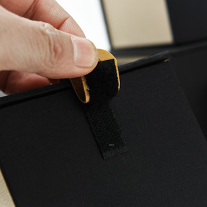 Embossed Sponge-Lined Recycled Paper Self-Erecting Gift Box with Hook-and-Loop Closure Custom Logo for Tea set <b>Packaging</b> - Product Image 3