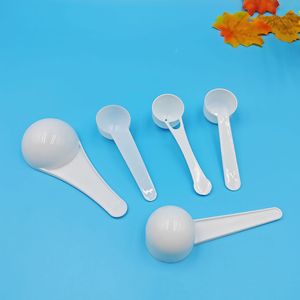 Ensemble de cuillères doseuses en plastique 0,5g 1g 3g 5g 10g 15g pour protéines en poudre, matériau PP, emballées individuellement en vrac - Product Image 4