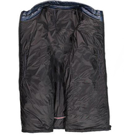 Doudoune à bulles en cuir pour homme, couleur bleu marine, peau de mouton arabe naturelle Swakni Nappa pour la saison d'hiver