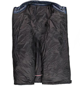 เสื้อแจ็กเก็ตหนัง Bubble Down สำหรับผู้ชาย,เสื้อสเวตเตอร์ถักแบบอาหรับหนังแกะสีกรมท่าสำหรับฤดูหนาว - Product Image 3