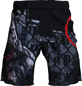 Shorts MMA de niveau professionnel 100% nylon tissu toile Homme Casual Tissé Taille mi-élastique Motif uni Imperméable Respirant - Product Image 3