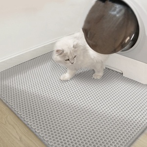 แผ่นรองทรายแมวเหมียวขนาดใหญ่แผ่นรองควบคุมกระบะทรายขาตั้งในห้องน้ำสำหรับแมวอุปกรณ์แมวสัตว์เลี้ยง - Product Image 2