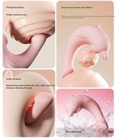 Kaninchen-Vibrator Klitoris-Masturbator Heizender Vibrierender Massager Dildo-Vibrator für Männer und Frauen