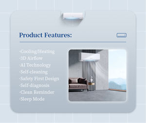 Midea venta al por mayor montado en la pared Split Mini AC unidad <span class=keywords><strong>aire</strong></span> <span class=keywords><strong>acondicionado</strong></span> Gree inversor inteligente 1hp 1.5hp 2hp 3Hp <span class=keywords><strong>aire</strong></span> <span class=keywords><strong>acondicionado</strong></span> para el hogar - Product Image 2