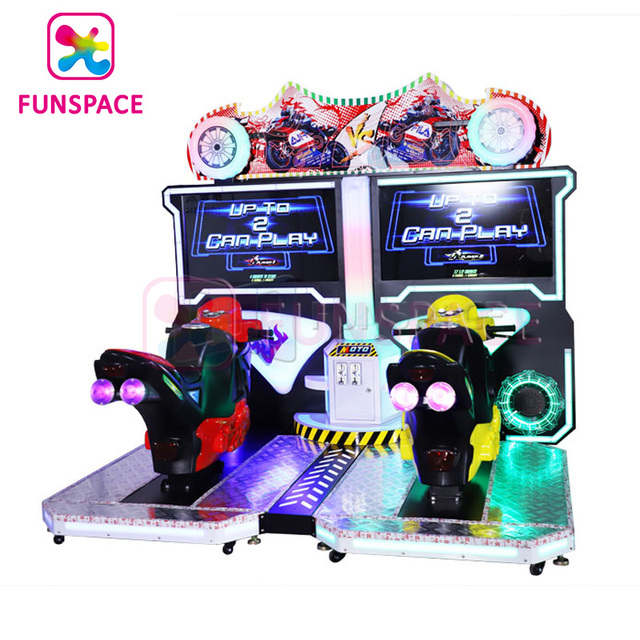 Arcade Simulator Games Machine Motorcycle Gaming Steering Wheel Indoor Amusement Equipment Driving Simulator