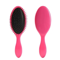 Nouvelle conception, brosse à cheveux à poils en acier, poils en plastique, épingles métalliques courbées, vente chaude