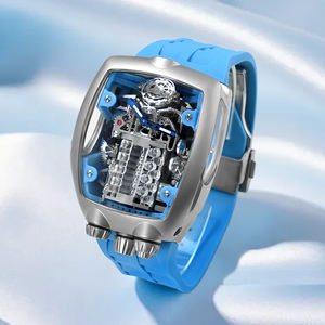 Reloj Deportivo Impermeable 3ATM ODM OEM para Hombre, Caja Rectangular de Acero Inoxidable, Correa de Silicona, Movimiento Mecánico Automático Personalizado - Product Image 5