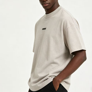 Camiseta de Alta Calidad No <span class=keywords><strong>Fear</strong></span>, 300g, 100% Algodón, Ropa Deportiva para Hombre, Cuello Redondo, Manga Larga Holgada, Color Sólido, Calidad Increíble - Product Image 6