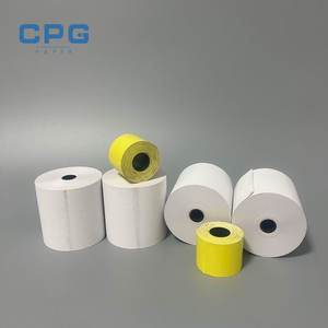 Rouleau de papier thermique en vrac sans BPA 80x70mm 57x40mm 70gsm faible poussière longue durée de conservation de l'image pour les supermarchés et les restaurants POS - Product Image 1