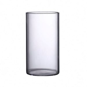 Handmade Modern Crystal Glass Cylinder <b>Vase</b> Elegant <b>Decorative</b> Centerpiece for Home or Wedding Crystal Floor <b>Vase</b> - Product Image 1