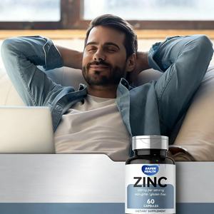 Cápsulas de Zinco Bisglicinato 100mg para Adultos, Marca Própria OEM/ODM, 60 Unidades, Sem Glúten, Suporte Imunológico - Product Image 3