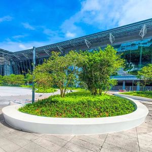 ม้านั่งกลางแจ้ง Duke Industries GRC ทำจากไฟเบอร์กลาส ทนทาน เหมาะสำหรับใช้งานเชิงพาณิชย์ - Product Image 2