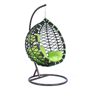 Luxe Balcon Cour <span class=keywords><strong>Jardin</strong></span> Mobilier D'extérieur Rotin Suspendu <span class=keywords><strong>Oeuf</strong></span> Chaise Avec Support Patio Balançoires Bascule Panier Hamac Chaise - Product Image 1