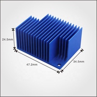 Kit Pendingin Profil Aluminium Ukuran Dapat Disesuaikan, Fin Pendingin Elektronik Anodized, Pemotongan, VRM, LED, Chip Memori, Printer 3D