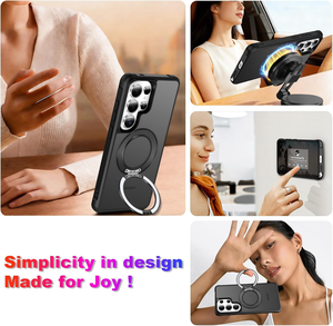 360 °   Anillo Giratorio Magnético para Funda <span class=keywords><strong>de</strong></span> Teléfono <span class=keywords><strong>Samsung</strong></span> S26 Ultra/S26, Soporte Metálico Integrado y Anillo <span class=keywords><strong>de</strong></span> Soporte, Resistente a Impactos - Product Image 6