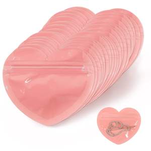 Hot Selling PVC <b>Heart</b>-shaped Jewelry Small Bag Cute love Valentine's Day Gift sealed Bag Self Sealing Bag Factory Direct - Product Image 4
