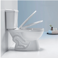 Abattant de toilettes moderne de type O à démontage rapide par bouton unique avec fonction de fermeture silencieuse et lente en plastique durable
