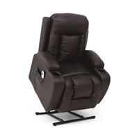 Salon moderne Fauteuil en cuir Chaise de cinéma sectionnelle Home Cinéma Canapés-lits inclinables Chaise pour personnes âgées
