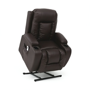 Salon moderne <span class=keywords><strong>Fauteuil</strong></span> <span class=keywords><strong>en</strong></span> <span class=keywords><strong>cuir</strong></span> Chaise de cinéma sectionnelle Home Cinéma Canapés-lits inclinables Chaise pour personnes âgées - Product Image 5
