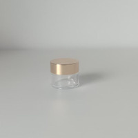 Envase Cosmético Redondo de Plástico PS con Tapa de Rosca de PP/ABS y Recubrimiento UV