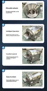 Machine à trancher et à râper le gingembre pour usage en restaurant, équipement électrique multifonctionnel pour couper, trancher et râper les légumes racineux - Product Image 2