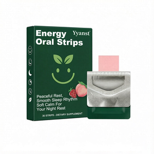 Tiras Orales Energéticas con Sabor a Durazno y Fresa OEM, 30 Unidades, Ritmo de Sueño Tranquilo, Disolución Rápida, Suplemento Dietético para Vitalidad Diurna - Product Image 1