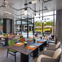 JEILI Projet de Luxe Clé en Main : Ensemble Tables et Chaises pour Hôtels et Restaurants, Solution Complète, Design de Banquettes Commerciales