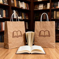 Sacs de shopping en papier kraft recyclables personnalisés avec impression de logo, style luxueux, poignées en corde de coton - Emballage en gros