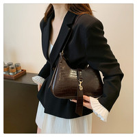 Vintage Casual Damen Frühling Sommer Reißverschluss Einzel-Schulterriemen Unterarm-Tasche Modisch Beliebt