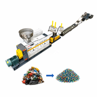 Machine de granulation de films plastiques usagés à vis simple pour le recyclage de LDPE et de PP